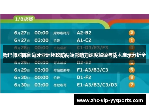 姆巴佩对阵葡萄牙亚洲杯攻防两端影响力深度解读与战术启示分析全